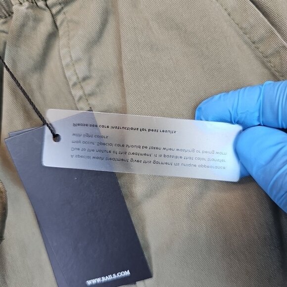 Rails Bodie Pants Womens Size M Olive Green Cotton Relaxed Fit Stretch Cargo - Picture 14 of 16